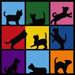 Картина за номерами Rosa Start Cats 15х15 см з мольбертом - мініатюра 2