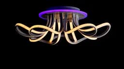 Люстра стельова LED Splendid Ray L78586/7, 224W, білий, сучасний стиль, з пультом, 58 см - мініатюра 3