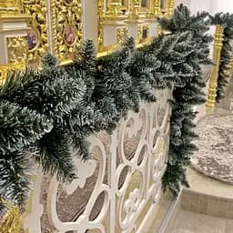Гірлянда хвойна Hvoya Elegant з плівки зелена з білими кінчиками 16 м - мініатюра 6