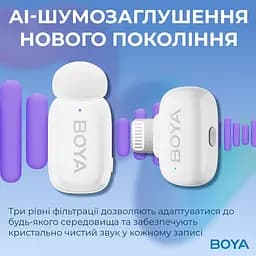 Мікрофон Boya mini-13 Type-C/Lightning White (mini-13) - мініатюра 8