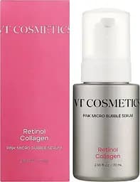 Мікробульбашкова сироватка з ретинолом і колагеном 70 мл VT Cosmetics Retinol Collagen Pink Micro Bubble Serum - мініатюра 2
