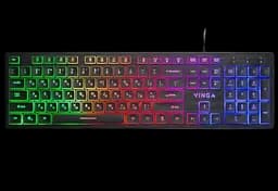 Клавіатура Vinga KB410 RGB Black - мініатюра 1