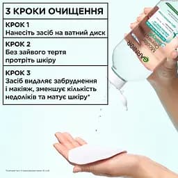Міцелярна вода Garnier Pure Active Salicylic з саліциловою кислотою для зняття макіяжу та очищення жирної та схильної до недосконалостей шкіри обличчя 400 мл - мініатюра 6