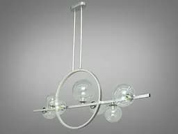 Люстра стельова LED Diasha 1003-7HR Loft, модель на 7 плафонів, G9, висота 94 см, для кухні та їдальні - мініатюра 2