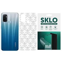 Захисна гідрогелева плівка SKLO Back (тил) Transsp. для Oppo Reno 4 Lite Прозорий / Черепа