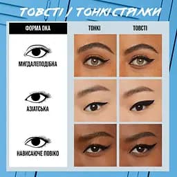 Підводка-фломастер для повік Maybelline New York Hyper Precise чорний матовий 1 мл (B3114301) - мініатюра 5