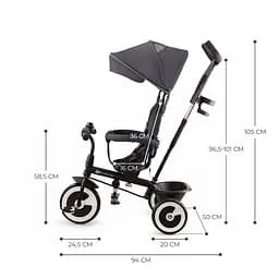 Дитячий триколісний велосипед Kinderkraft Aston rose pink (5902533922369) - мініатюра 6