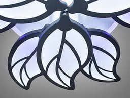 Люстра стельова LED Diasha 8028/6+3BK, 140W, 3200K-6500K, чорний метал, хай-тек стиль з пультом - мініатюра 4
