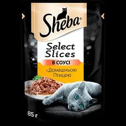 Набір вологого корму для котів Sheba, Мікс 15 шт. + з куркою та яловичиною в соусі 5 шт. 1.7 кг (20 шт. х 85 г) - мініатюра 4
