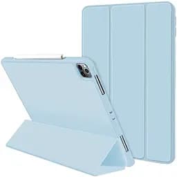 Чохол-книжка CDK для Apple iPad Air 11" M3 2025 екошкіра/силікон Smart Case cлот стилус (011190) white ice - мініатюра 3