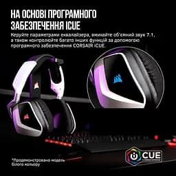 Навушники Corsair бездротові ігрова гарнітура Void RGB Elite Wireless Carbon (CA-9011201) - мініатюра 6