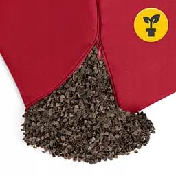 Подушка для йоги та медитації 4FIZJO Zafu напівкругла 40 x 30 x 12 см Red (P-5907739315496) - мініатюра 3