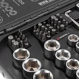Набір інструментів 73 од. Storm, 1/2", 1/4", Cr-V Intertool ET-8073 - мініатюра 5
