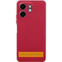 Чохол TPU GETMAN Liquid Silk Full Camera для Motorola Moto G04 / E14 Червоний / Dark Red
