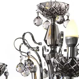 Люстра свічка Brille підвісна кришталева E14 40W BK (BCL-381S/8) - мініатюра 7
