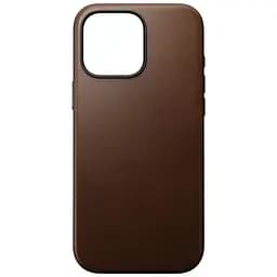 Шкіряний чохол Nomad Modern Leather Case Brown для iPhone 16 Pro (NM01696285) - мініатюра 2