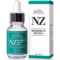 Сироватка для обличчя Cos De Baha Niacinamide 20% Zinc 4% Serum 30 мл - мініатюра 1