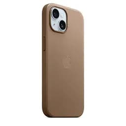 Чохол CasePro FineWoven Case with MagSafe Taupe для iPhone 15 - мініатюра 6