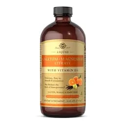 Вітаміни та мінерали Solgar Calcium Magnesium Citrate with Vitamin D3 Liquid, 473 мл - Ананас-ваніль