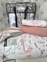 Постільна білизна євро з літньою ковдрою муслін Koloco Print 5 20880 200х230 см - мініатюра 2