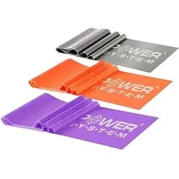 Стрічка-еспандер для спорту та реабілітації Power System PS-4007 Resistance Band Set 3 шт. (PS-4007)