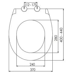 Сидіння для унітаза Cersanit Star 0422 з кришкою з мікроліфтом дюропласт 30412 - мініатюра 3