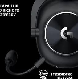 Навушники бездротові ігрові Logitech G Pro X2 Wireless LightSpeed чорні (981-001263) - мініатюра 3