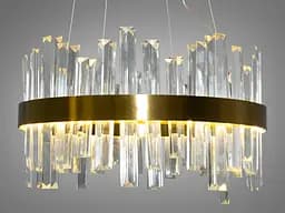 Люстра стельова LED Diasha 836/400BR, 90W, бронза, сучасний стиль для спальні та вітальні - мініатюра 2