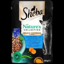Набір вологого корму для котів Sheba, Мікс 15 шт. + з куркою та яловичиною в соусі 5 шт. 1.7 кг (20 шт. х 85 г) - мініатюра 6
