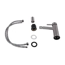 Змішувач для біде Lidz Aria 001AF (k35) LDARI001AFNKS46096 Nickel Нержавіюча сталь - мініатюра 4
