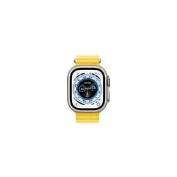 Смарт-годинник Apple Watch Ultra GPS + Cellular 49 mm Titanium Case with Yellow Ocean Band (MNH93/MNHG3) - мініатюра 3