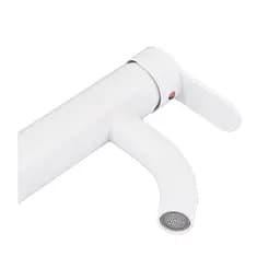 Змішувач для умивальника Plamix RAUL-001-B white PM0652, Білий - мініатюра 2