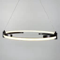 LED люстра у чорному каркасі Line.F Діаметр 60см - мініатюра 5