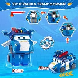 Ігрова фігурка-трансформер Super Wings Transform-a-Bots Люсі (Lucie) 5 см (EU780035) - мініатюра 5