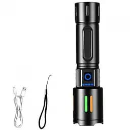Ліхтар ручний акумуляторний BL BL-611-TG FLUORESCENCE zoom 1x26650 або 3xAAA - мініатюра 7