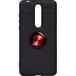 Чохол-накладка Toto Car Magnetic Ring TPU Case Nokia 3.1 Plus Black/Red