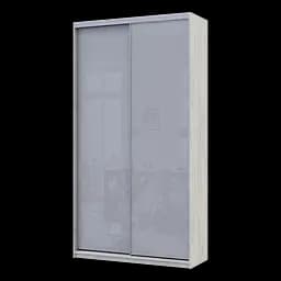 Шафа купе Сіті Лайт Слім Біле Дерево Скло Сіре 120х45х225 (44900294) - мініатюра 5