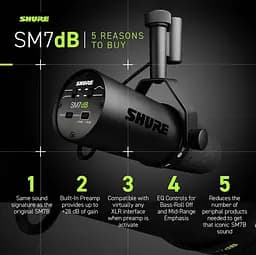 Мікрофон Shure SM7DB - мініатюра 6