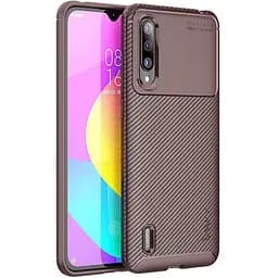 Чохол-накладка iPaky Carbon Fiber Series/Soft TPU Case Xiaomi Mi A3 Lite/Mi CC9 Coffee