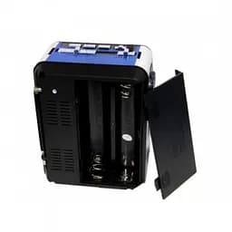 Радіоприймач Golon RX-9133 USB microSD з ліхтариком Чорний із синім - мініатюра 3