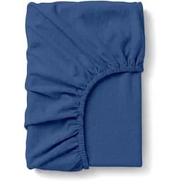Простирадло Cosas на резинці з вареної бавовни 80х160 denim, кобальт (81WashedCottonDenim_80x160x20)