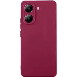 Чехол Silicone Cover Lakshmi Full Camera (AAA) для Motorola Edge 60 / Edge 60 Fusion Бордовый / Plum