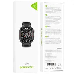Смарт-годинник Borofone BD9 Smart sports watch (call version) Black - мініатюра 4