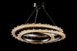 Люстра стельова LED Splendid Ray L147/1, 1 лампа, хром, білий, сучасний стиль, регульована висота 30-100 см - мініатюра 3