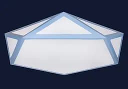 Люстра стельова LED Levistella 752L68 BLUE, 90W, білий та блакитний метал, сучасний стиль - мініатюра 2
