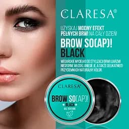 Мило для укладання брів Claresa Brow So(ap)! Gel Texture чорне 30 мл - мініатюра 3