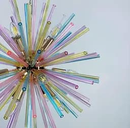 Люстра SPUTNIK non-ferrous з скляними паличками | Арт. MD 9065 GD | Line F - мініатюра 7