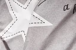 Комплект постільної білизни Moon&Star Бязь Gold Люкс Gray Stars Дитячий 110x140 см наволочки 2x40x60 см - мініатюра 7