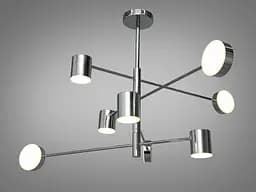 Люстра LED Diasha D302-8CH, 40W, хром, 8 ламп, сучасний стиль для коридору, спальні, кухні та офісу - мініатюра 3