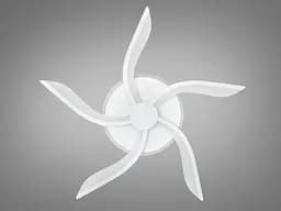 Люстра стельова LED Diasha 2480/5WH, 53W, 3200K-6500K, білий метал, сучасний стиль для дому - мініатюра 4